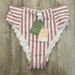 Andie Swim high waisted cheeky bottom NWT S